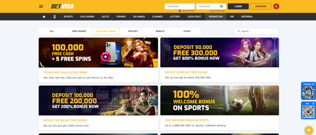 BetVisa Bangladesh স্বাগতম বোনাস
