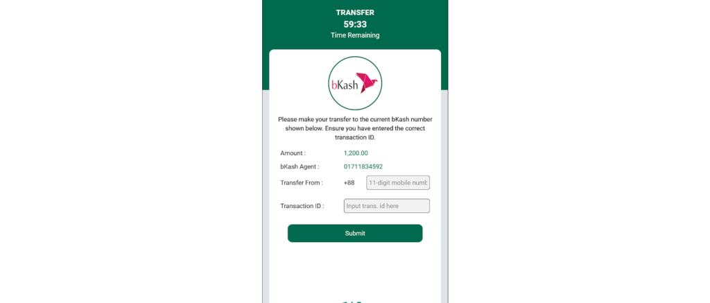 MarvelBet deposit using bKash