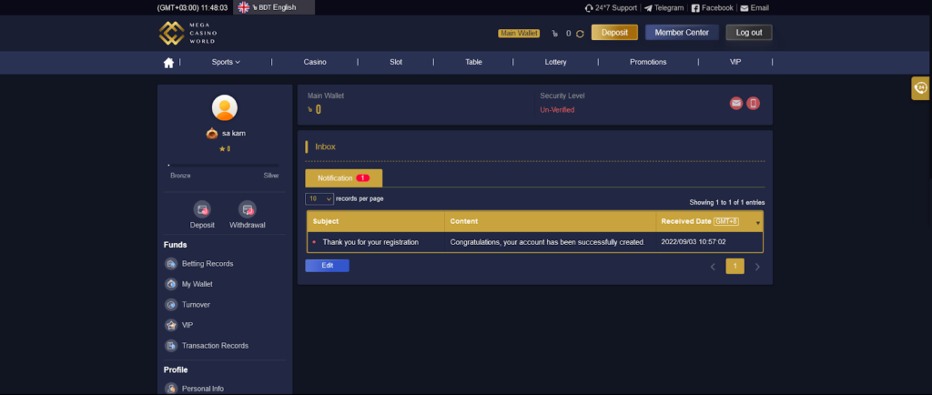 MCW casino customer support