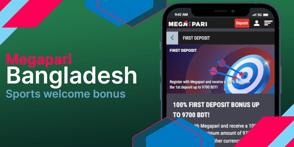 Megapari BD welcome bonus for sports betting