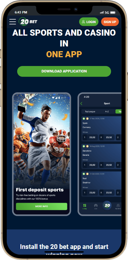 20bet BD app screenshot 1