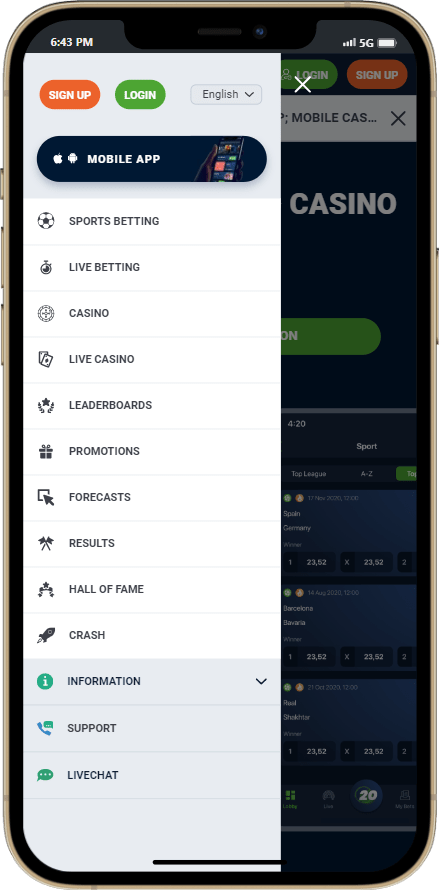 20bet BD website screenshot