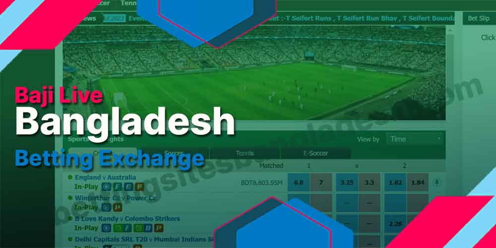 Betting exchange sportsbook at Baji