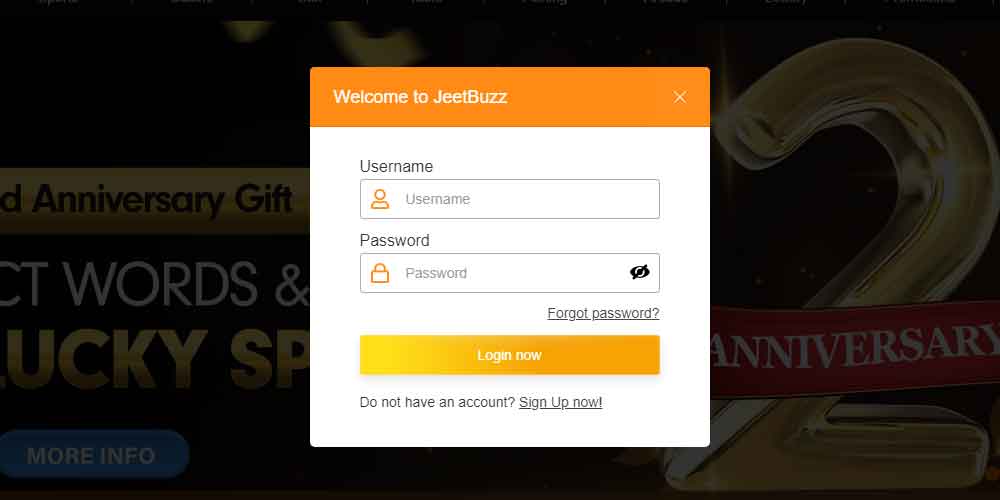 login form